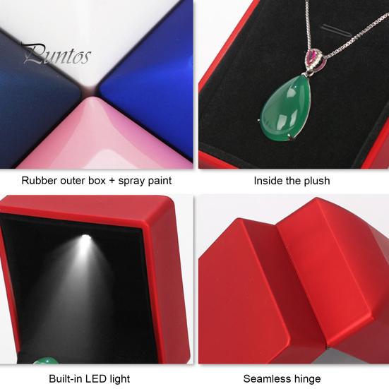 Boîte à bagues de fiançailles, conteneur à bijoux avec lumière LED, conception magnétique de rangement, boîte-cadeau à bijoux compacte et portable, fournitures de fête de mariage