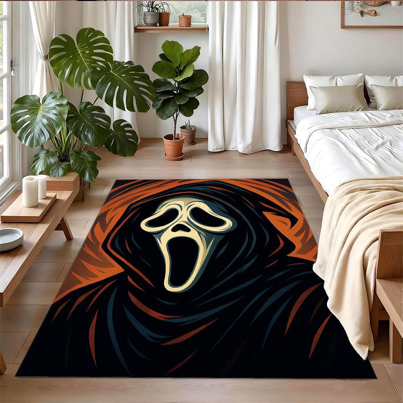 Crystal Velvet Rug Soft Non Slip Indoor Floor Mat Home DecorScream Ghostface