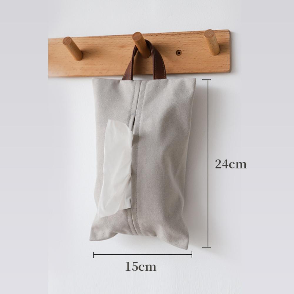 Car Hanging Dining Table Canvas Cloth Living Room Tissue Box Napkin Paper Holder
