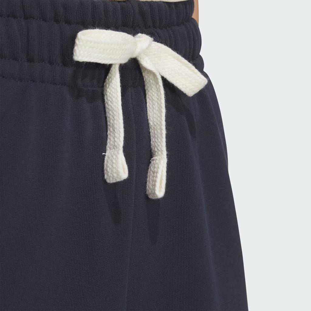 Adidas Originals Collegiate Wide Leg Sweat Joggers Side Opening Button Loose Fit Knitted Sports Pants Women Bottoms Deep-Navy-Blue JD6371