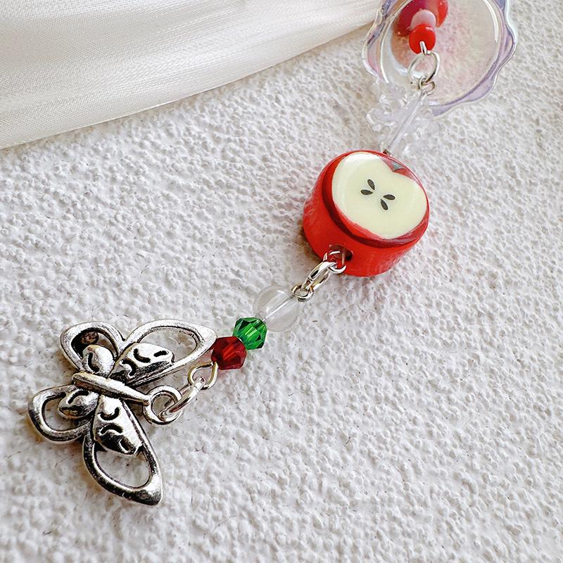 Niedlicher Windspiel-Anhänger Schlüsselanhänger Handy-Lanyard Kawaii Taschen-Schlüsselanhänger Dekorative Accessoires Heimdekorationen