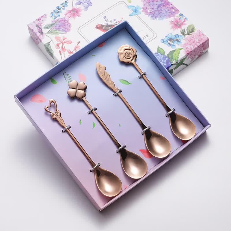Qianxing Stainless Steel Coffee Spoon Wedding Gift Set