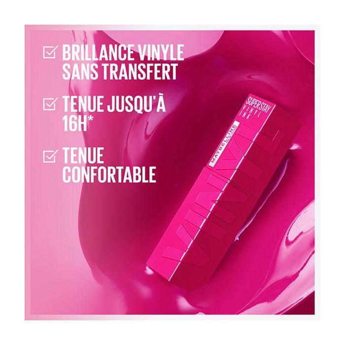 Maybelline New York Superstay Vinyl Ink Encre à Lèvres Effet Vinyl 145 Rogue 4,2ml