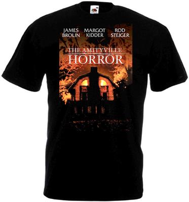 Camiseta unissex com pôster do filme The Amityville Horror V1 Black