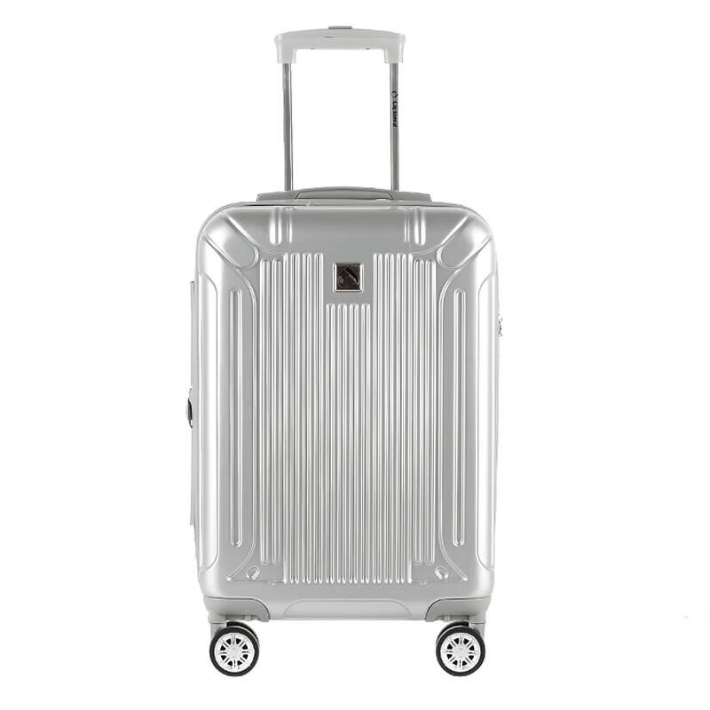 Diplomat TC-6012 20-inch Silver Expandable Carry-On Suitcase