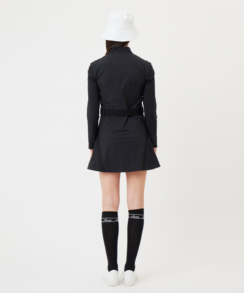 A Ben Onfield Zip-Up Dress Black