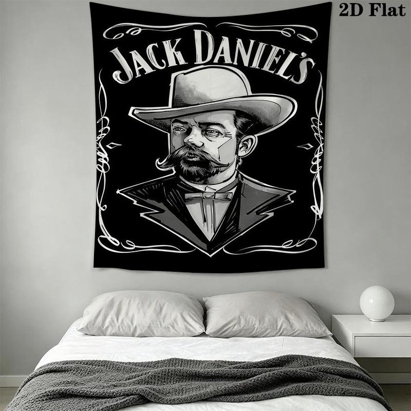 Jack Daniel'S Timeless Tennessee Whiskey Tapestry Fashion Print Background Cloth Wall Covering Decoration Work Of Art Wall Decoration