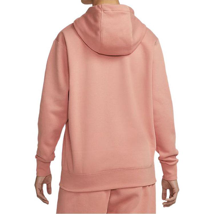 Nike Sportswear Club Fleece Logo Print Kangaroo Pocket Hoodie Men Hoodie Pink BV2655-824