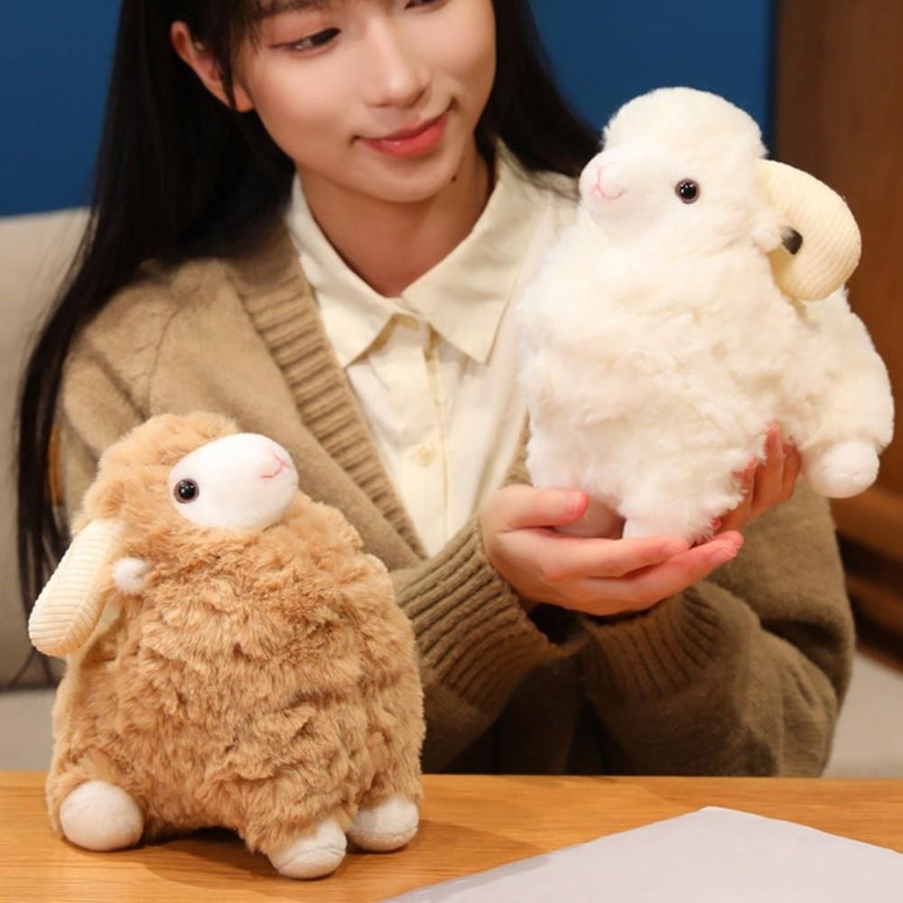 Cartoon Sheep Plush Doll Simulation Animal Fluffty Doll Creative Lamb Plush Toy Birthday Gift