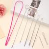 8Pieces Flexible Drawstring Threader Drawstring Turner Hook Metal Drawstring Tweezers Sewing Knitting Accessories