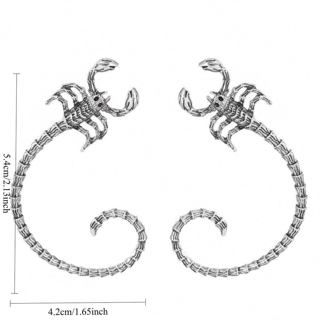 Cute Scorpion Ear Crawler | Gothic Punk Earrings | Women's Avant Garde Aesthetic Jewelry