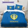 Leeds United Custom Name Pattern Bedding,Quilt Set Quilt Cover Pillowcase Home Birthday Gift(1 * duvet cover + 2 * pillowcase, without core)