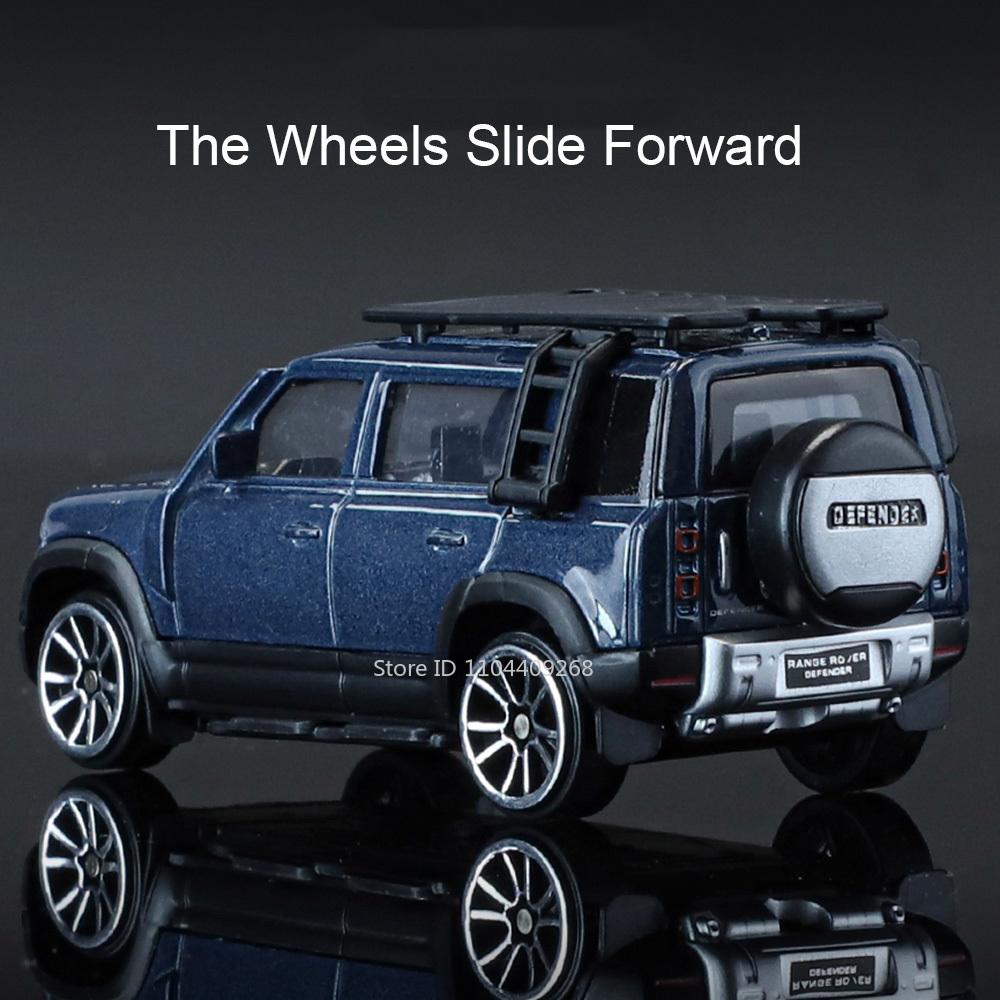 1:64 Land Rover Defender 110 Car Model Toy Alloy Diecast Shock Absorption Miniature Vehicles Models Boy Gifts Collection