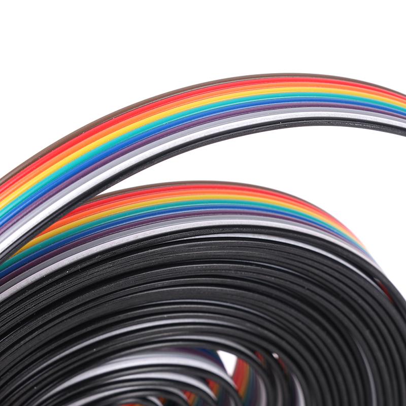 5M Ribbon Cable 10Pin Color Rainbow Ribbon Cable 10P Wire Rainbow Cable For Uno