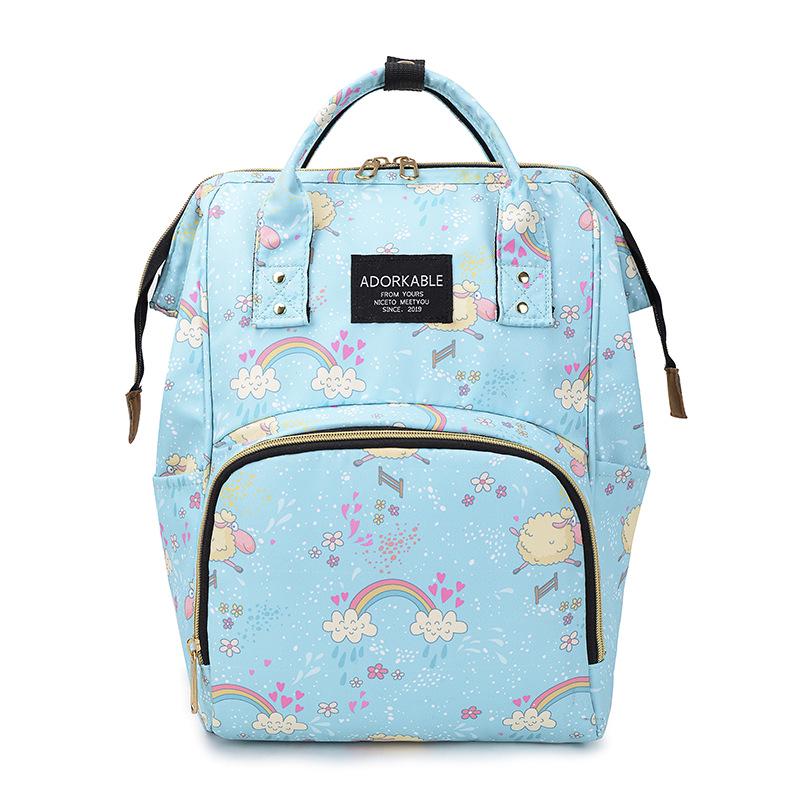 Trendy Large-Capacity Mommy and Baby Travel Backpack