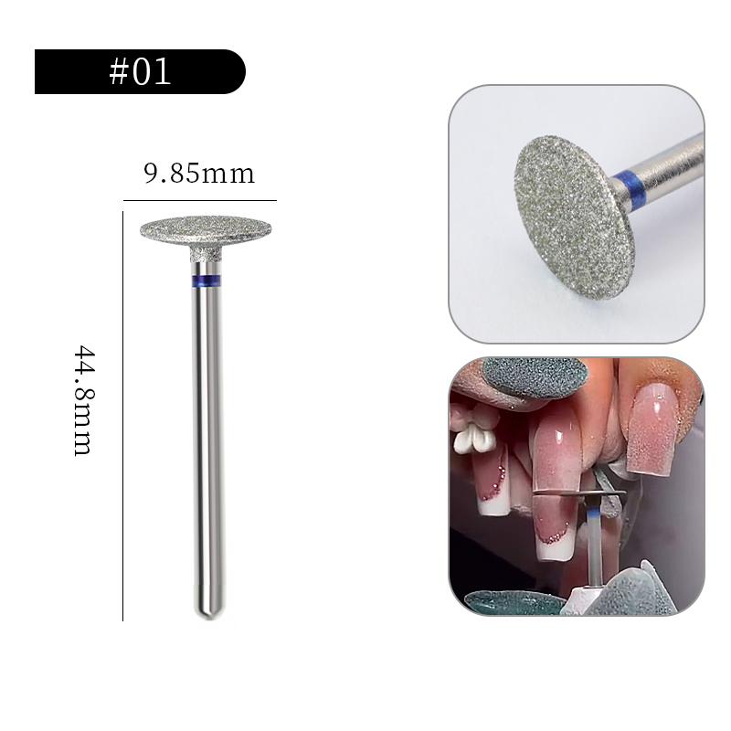 Carbide Milling Cutter Manicure Nail Drill Bits Electric Nail Files Blue Grinding Bits Mills Cutter Nail Art Tools Accessories