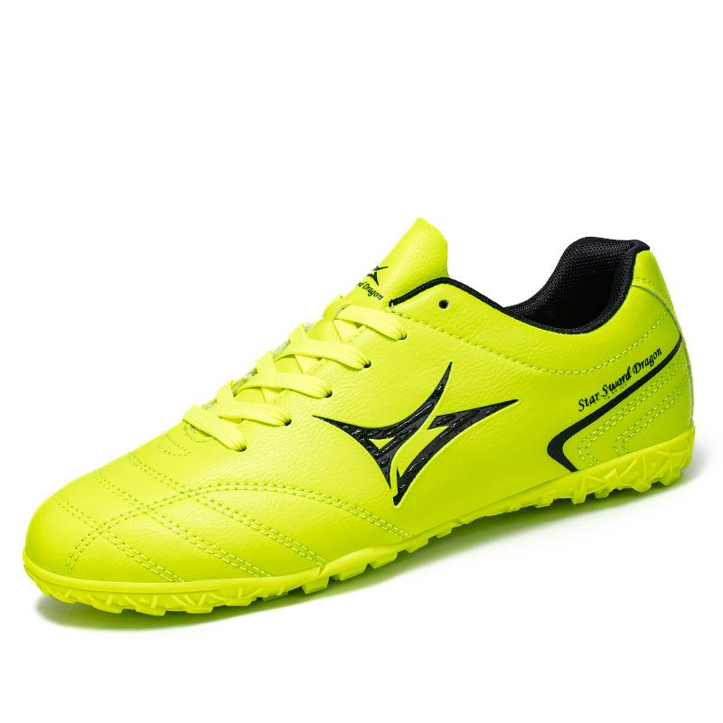 Fashion Green Men's Football Training Shoes Size 35-46 Soccer Turf Shoes Unisex Professional Indoor Futsal Sneakers Men