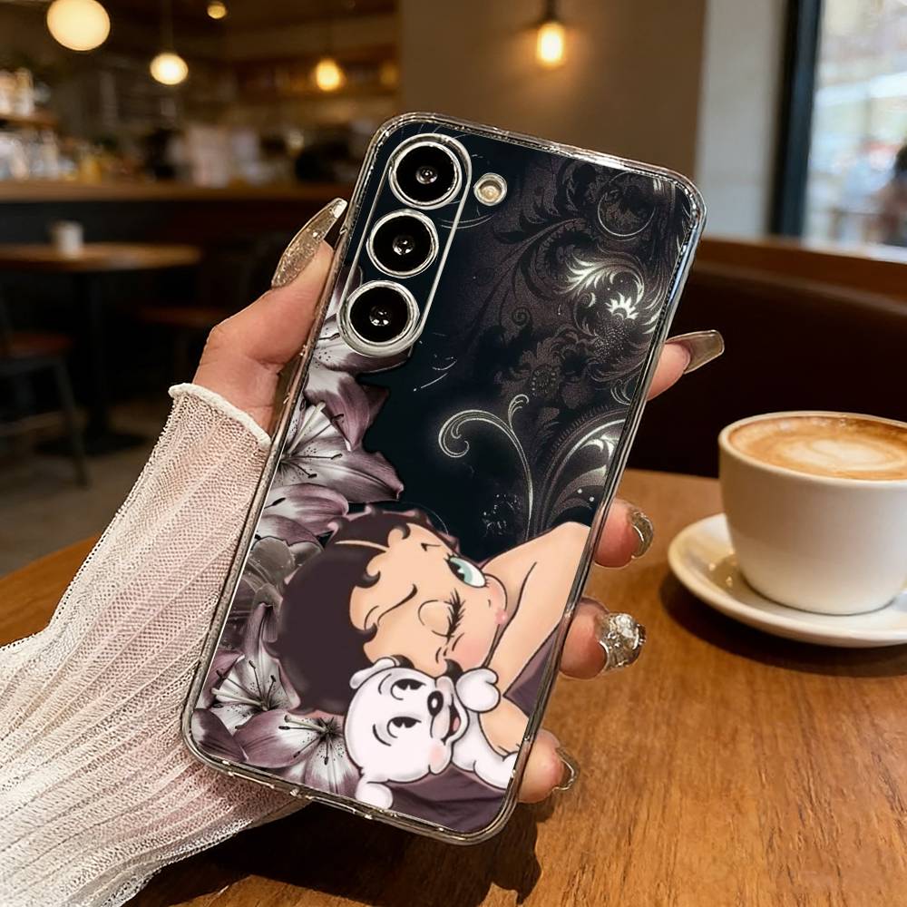 Sexy B-BeTTy-CuTe-BoopS Phone Case For Samsung S25,S24,S21,S22,S23,S30,Ultra,S20,Plus,Fe,Lite Transparent Cover