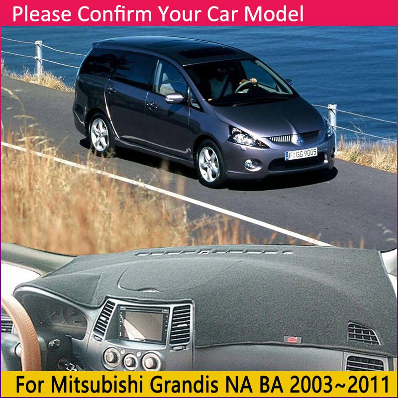 Dashboard Cover Mat For Mitsubishi Grandis NA BA Space Wagon 2003~2011 Sunshade Dashmat Protect Carpet Anti-sun Pad Car Sticker