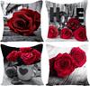 Fashion Bohemian Pattern Throw Pillow Covers Square Decorative Cushion Case For Sofa Bench Car Bed 18 X 18 Inch Set Of 4