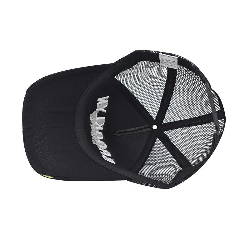Baseball Cap Adult Net Cap Summer Hat Mesh Hat Air Permeable Ventilated Hat Unisex Brooklyn Usa 3D Embroidered Stitching Shade Spring Autumn Cap