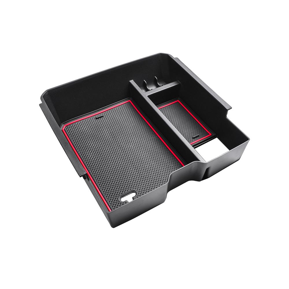 SixthSmoy for 2025 Ford Ranger Center Console Organizer Accessories Armrest Storage Box (Electric Handbrake Version)