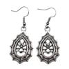Gothic Spider Charm Dangle Earrings Halloween Horror Arachnid Drop Earrings Dark Punk Goth Jewelry