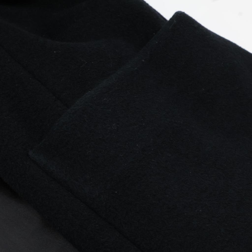 MAX&Co. Navy wool angora soutien collar coat coat 36 blackUsed