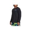 Under Armour Johnson Series Letter Logo Printed Training Long Sleeve T-Shirt Women Tops Black 1379840-001