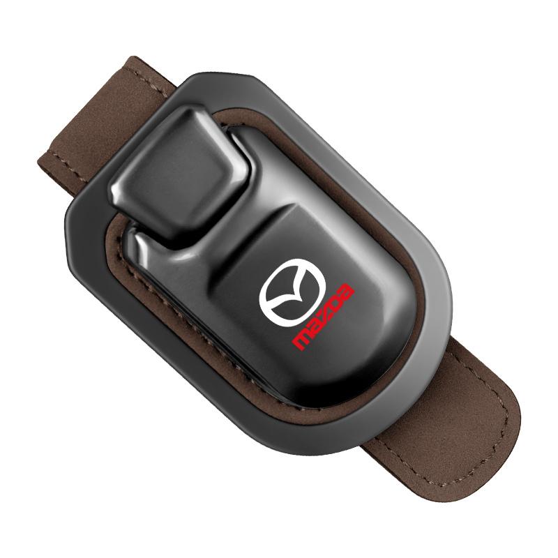 

2025 Hot Car Glasses Case Storage Ticket Card Clip Eyeglass Sunglasses For Mazda Skyactiv 2 3 5 6 8 CX3 CX4 CX5 CX7 CX8 CX9 CX30 коричневый