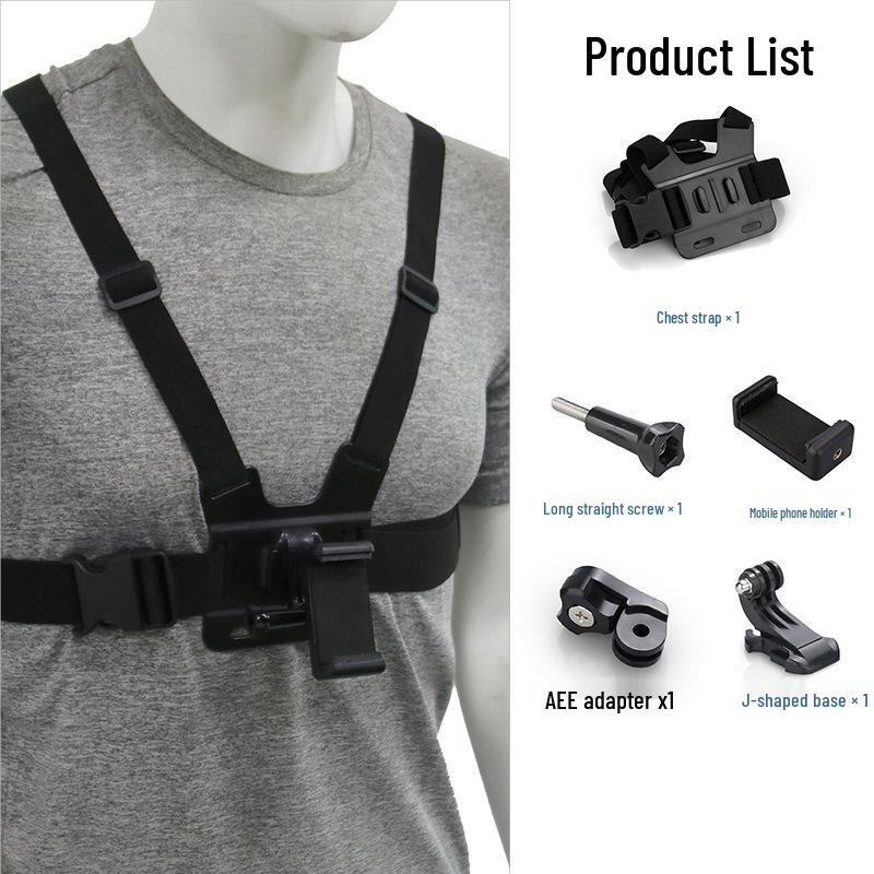 GoPro Chest Strap Phone Holder for First-Person View, Cycling & Live Streaming