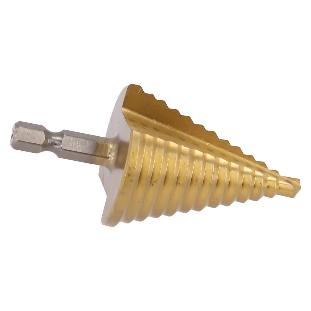 5-35MM=HSS=Core=Step=Drill Bit 13 Steps Multiple Hole Cone Drill Bits Straight Groove Titanium Coated Hole Cutter For Wood Metal