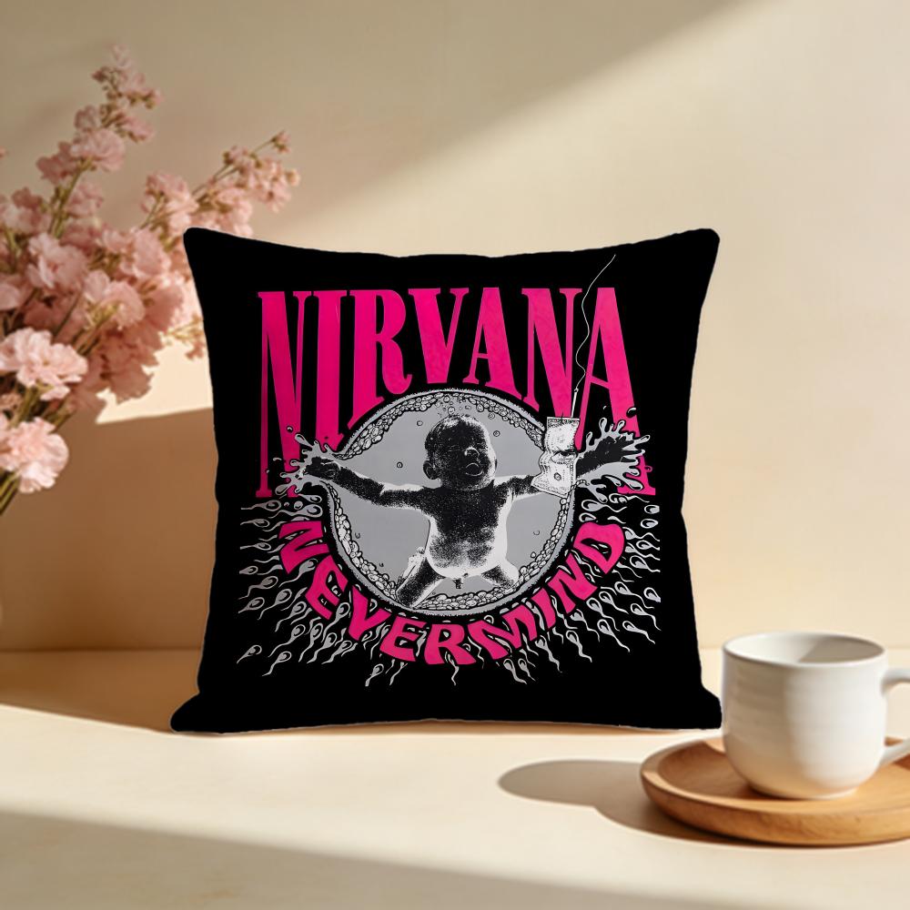 Fashion RRamonesew Cushion Cover Stylish Washable Pillow Cover Ideal for Couch Bedroom Car Decoration