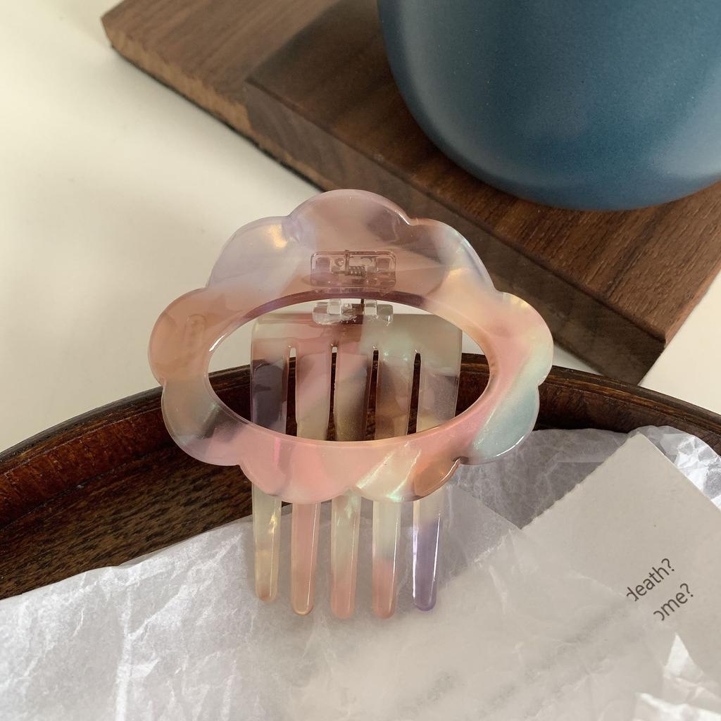 Korean Hair Claws Women Acetate Hair Clip Simplicity Colorful Fashion Claw Clip Girls Hair Barrettes Hair Accessories  New