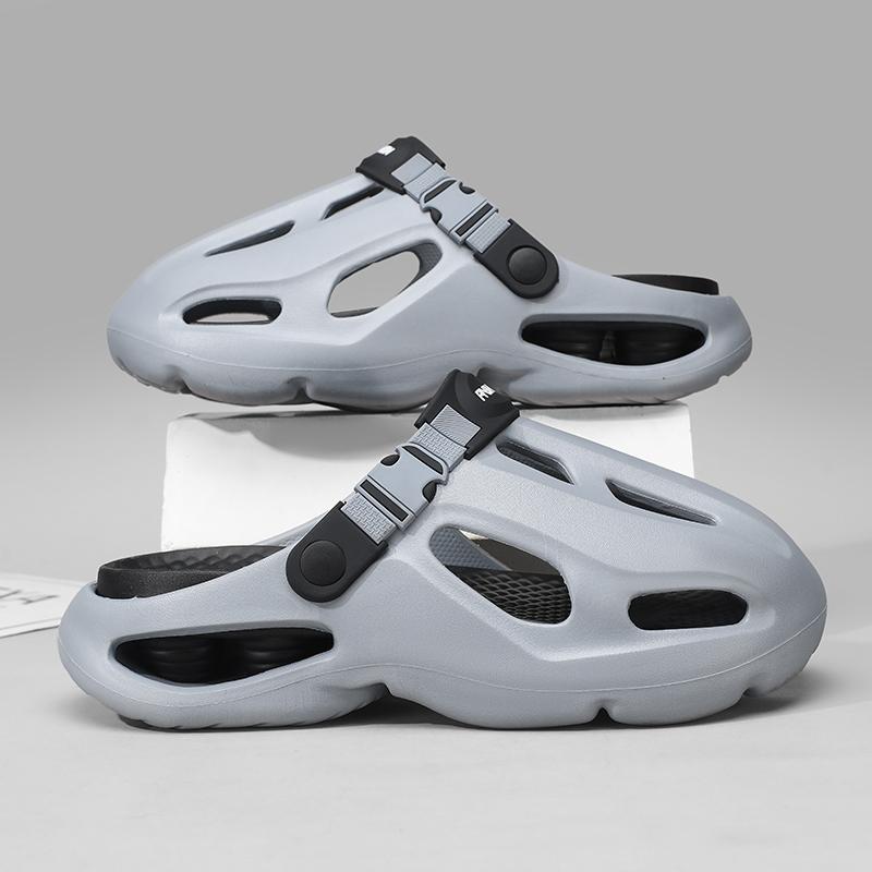 Summer Men S Beach Clogs Sandals Outdoor Eva Soft Breathable Slippers Slides Men Casual Water Garden Shoes Male Beach Sandals 40-41