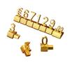 12Pcs Jewelry Store Price Tag Cube Number Signs Adjustable Assembly Tool for Retail Counter Display