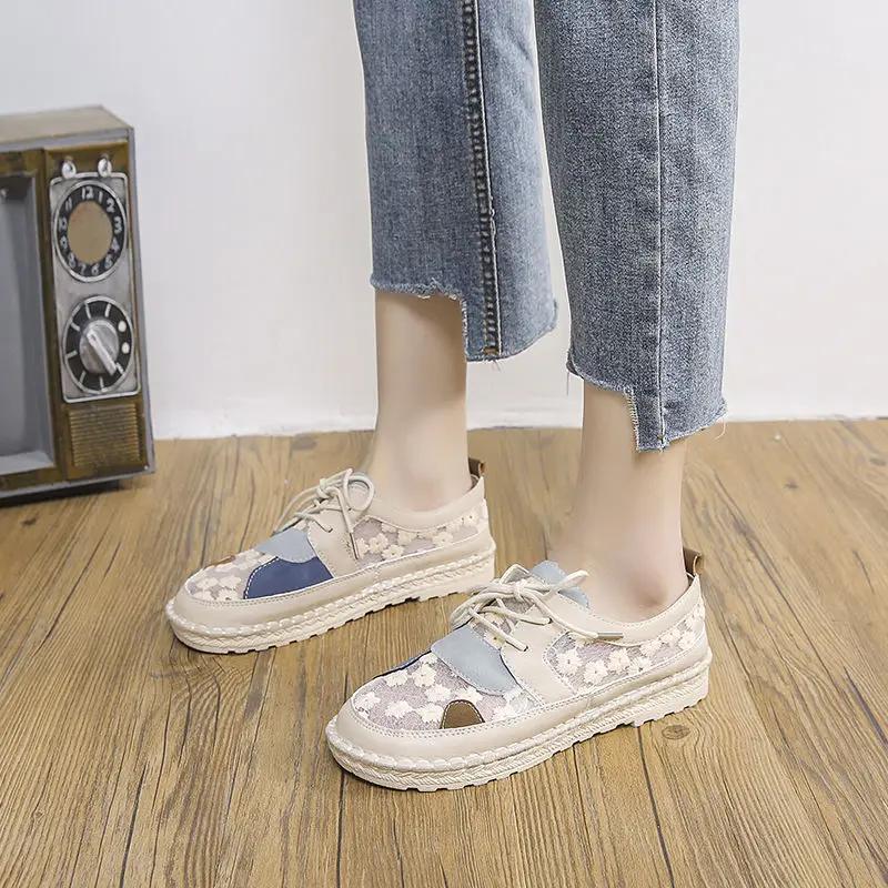 Fashion Light Flat Lace Up Ladies Footwear On Offer Sale High Quality Cheap Deals Casual Comfortable and Elegant Walking Women's Shoes