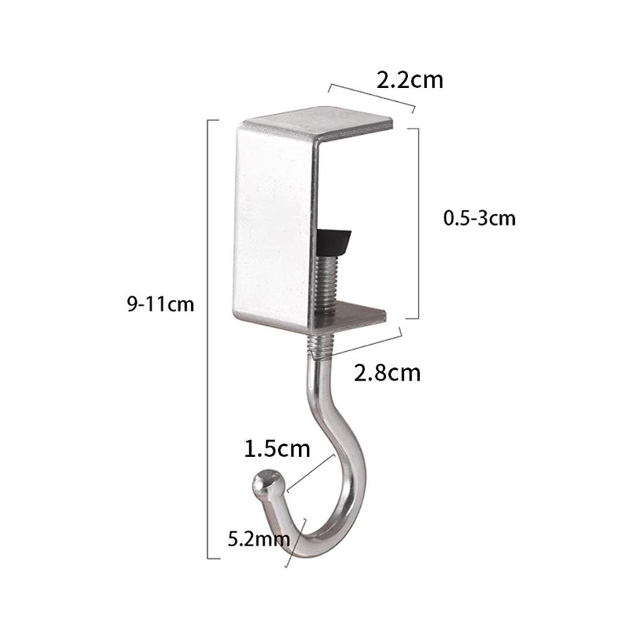 Stainless Steel Table Hooks Student Backpack Hooks Storage Hanging Hooks Office Desktop Edge Hooks School Water Bottle Hooks