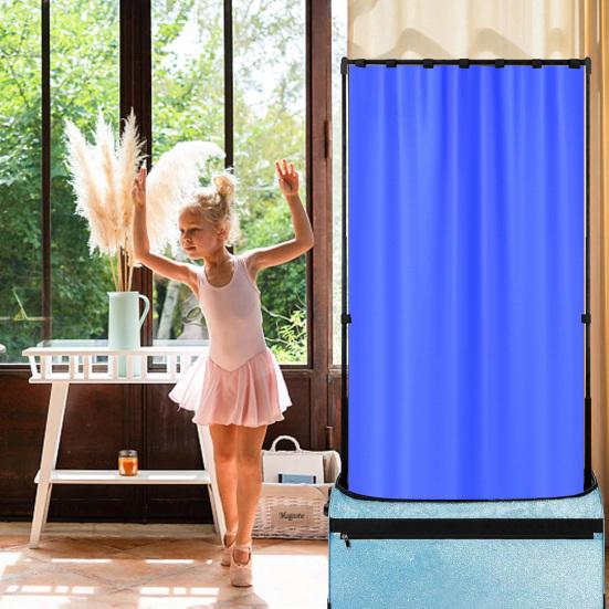Privacy Curtain Solid Color Easy To Install Multipurpose Dance Bag Curtain Dancer Backstage Privacy Changing Screen