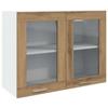 VidaXL Vitrine suspendue "Lyon" Chêne artisanal 80 x 31 x 60 cm Bois d'ingénierie 856120