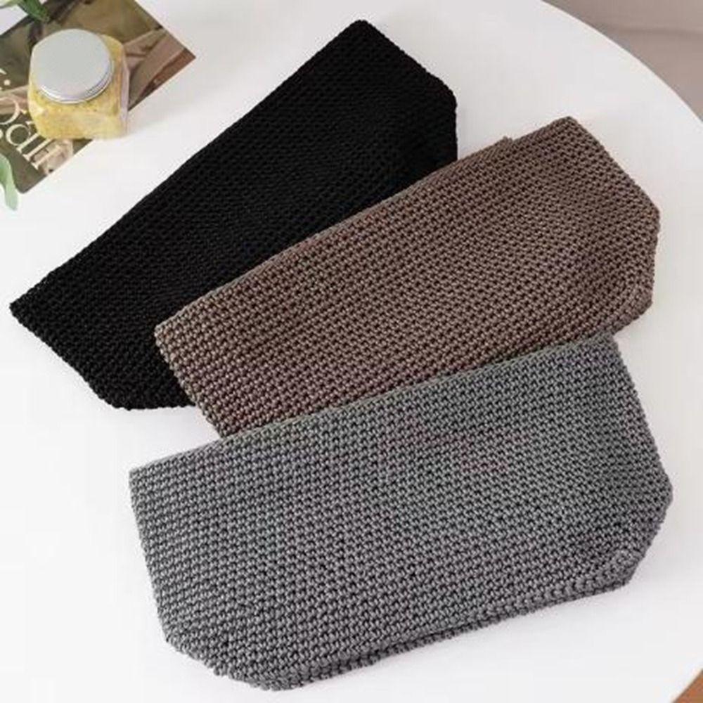 Rectangle Knitted Storage Basket Large Capacity Weaving Storage Basket Home Decoration