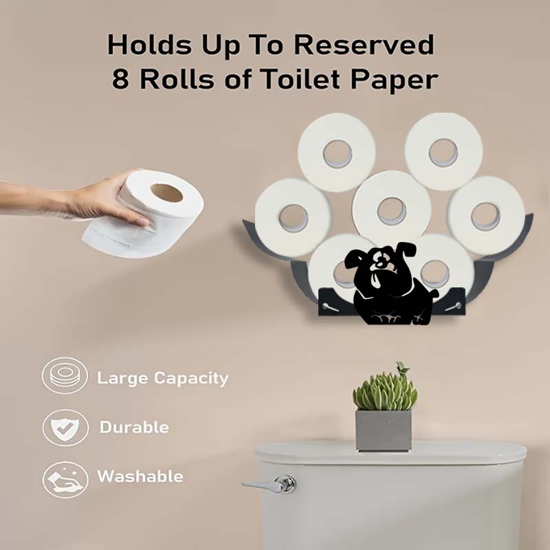 Decorative Wall Mounted Tissue Holder with Large Capacity for Kitchen, Bathroom and Living Room