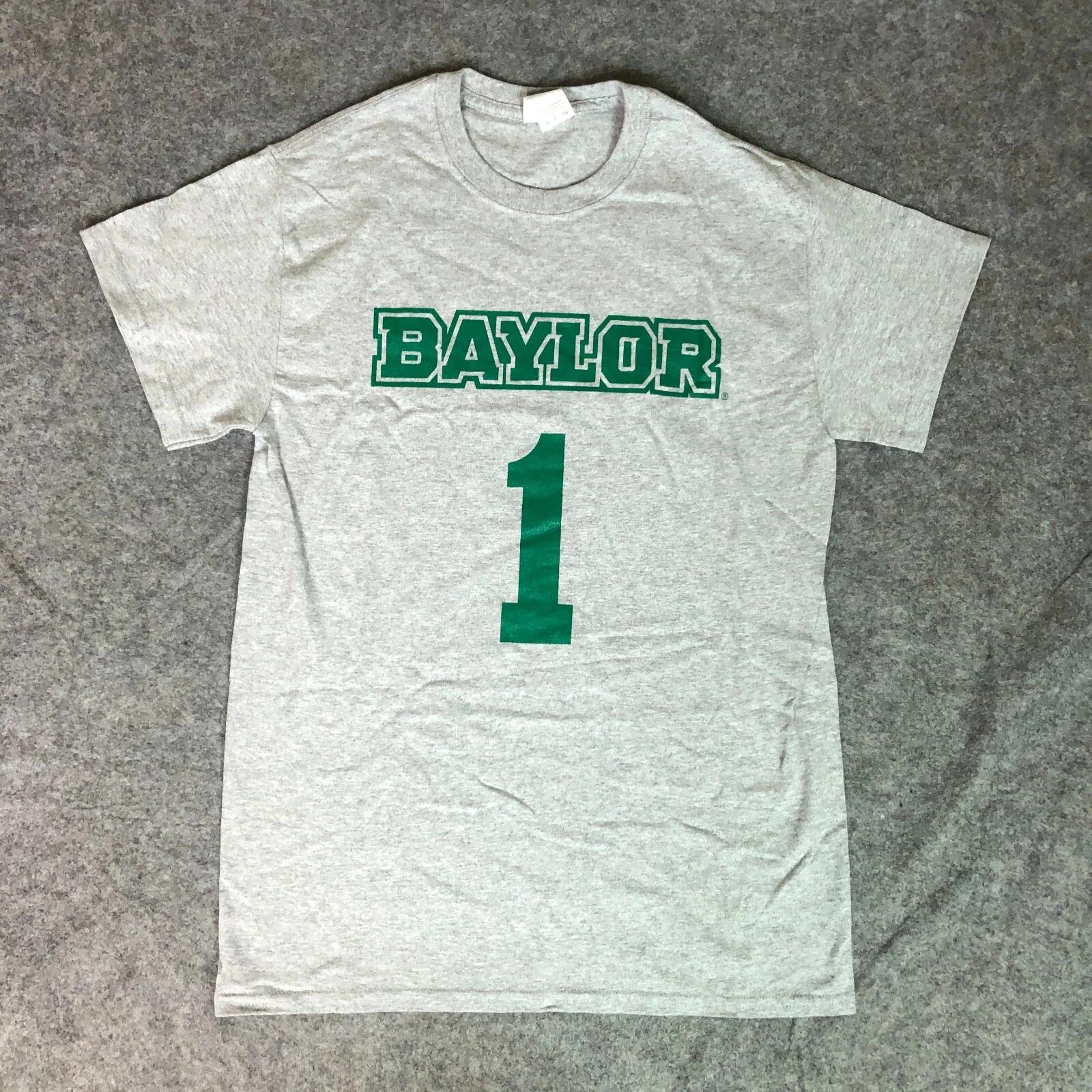 Мужская футболка Baylor Bears Размер S Серый Зеленый Короткий рукав Футболка Hurd NCAA Баскетбол A L