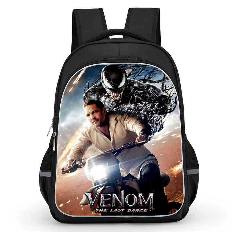 Venom 3 After A Dance Peripheral Anime Printed Backpack Student School Bag