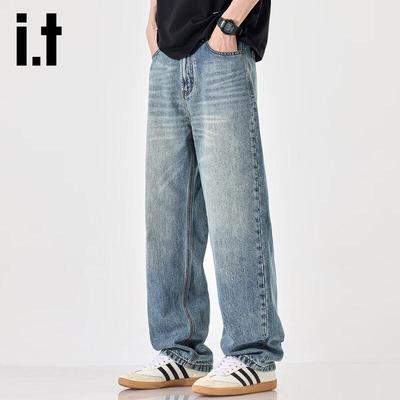 Jeans Droits Amples en Lyocell Tencel pour Homme Izzue