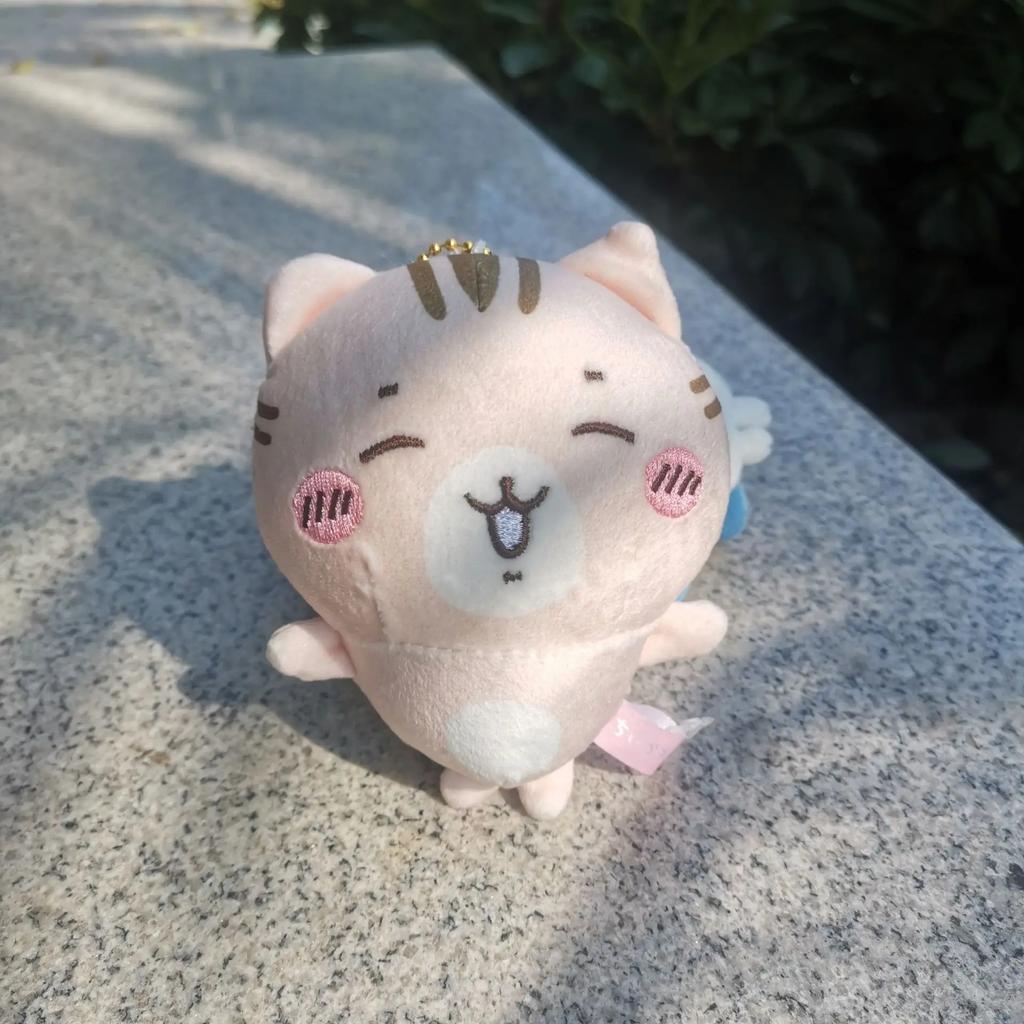 12cm Cute Chiikawa Anime Hachiware Usagi Happy Cat Series Plush Pendant Doll Bag Pendant Cute Cat Kawaii Doll Toy