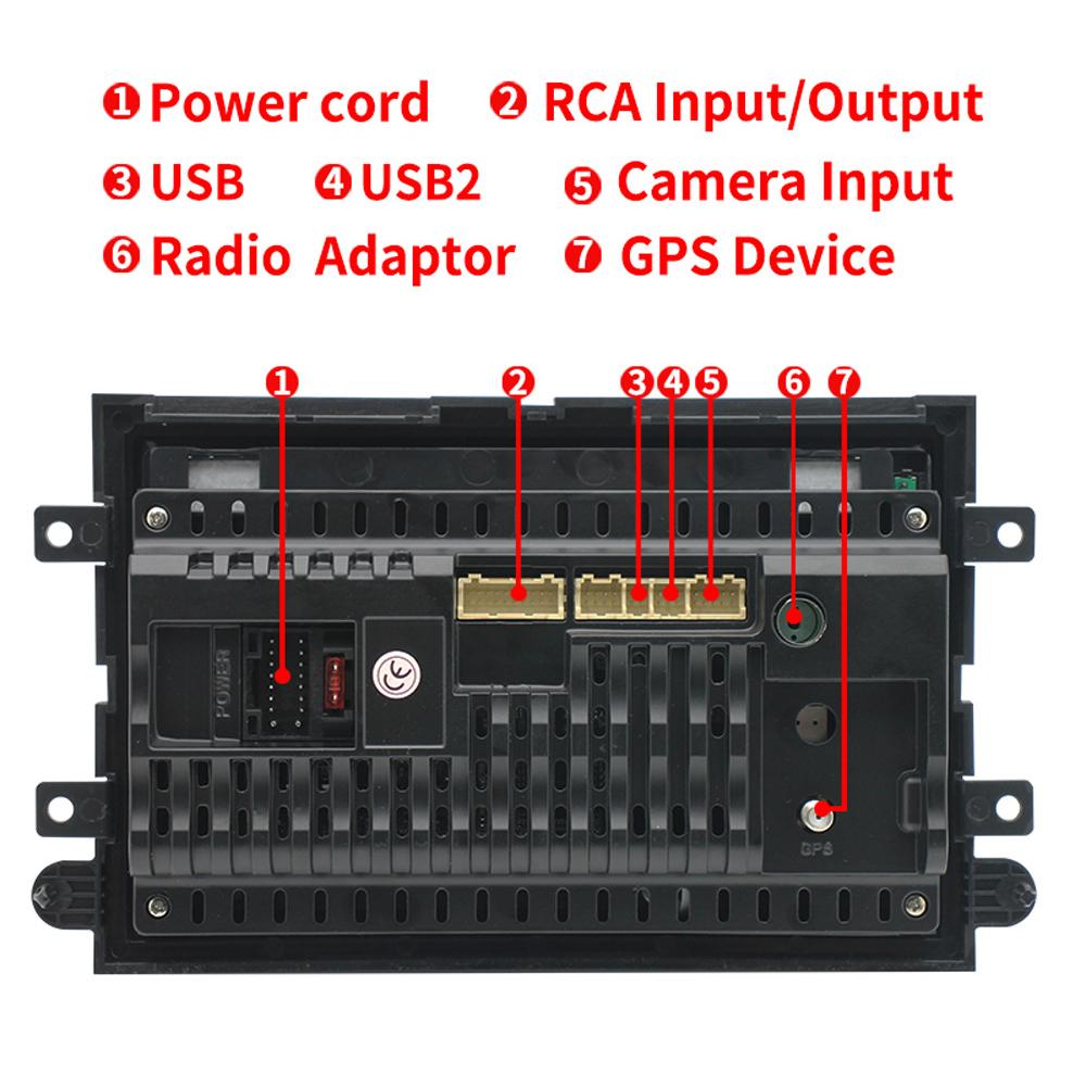 NAVIGUIDE 7'' Android Carplay Car Multimeida Player For Ford F150 Explorer Edge Escape Sport Lincoln Expedition Mustang NO DVD