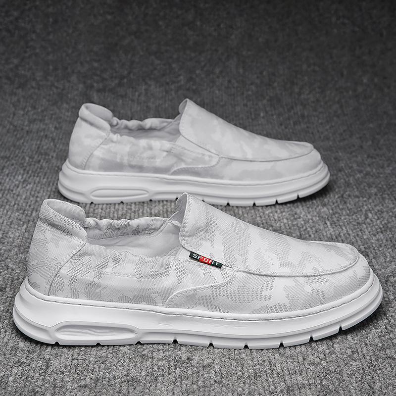 Loafers Men'S Breathable Trend Light Foot Cover Lazy One Pedal Casual Board Shoes Men'S Driving Trendy Shoes