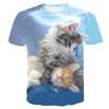 2024 Men/woman High Quality Brand T-shirt Hombre New Men T-shirt Casual Short Sleeve O-neck Fashion Funny Cat Printed 3D T Shirt