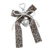 Bows Keychain for Women Girls Leopard Print Bag Accessories Charm for Women Alloy Keyring Fashiion Bags Pendant